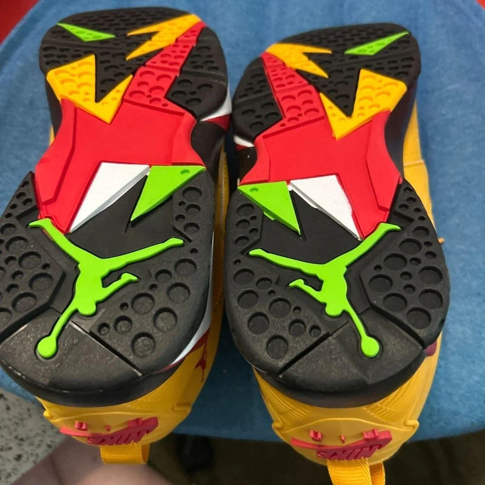 Nike Air Jordan MVP 92 Taxi Yellow University Red Sneaker IO7437-705 Men's 11 - Picture 2 of 8